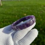 Kare Kesim Amatist bileklik