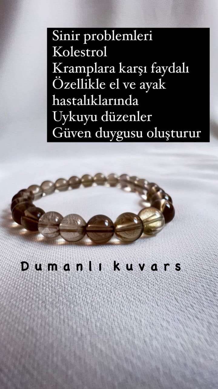 IMG_0257 Dumanlı kuvars bileklik - Görsel 1