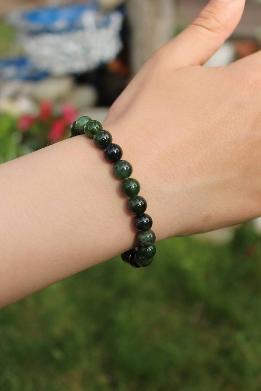 photo_5987820590226064613_y 8mm yeşim taşı bileklik - Görsel 1