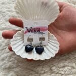 Kalpli yıldıztaşı küpe