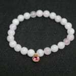 Pembe kuvars bileklik