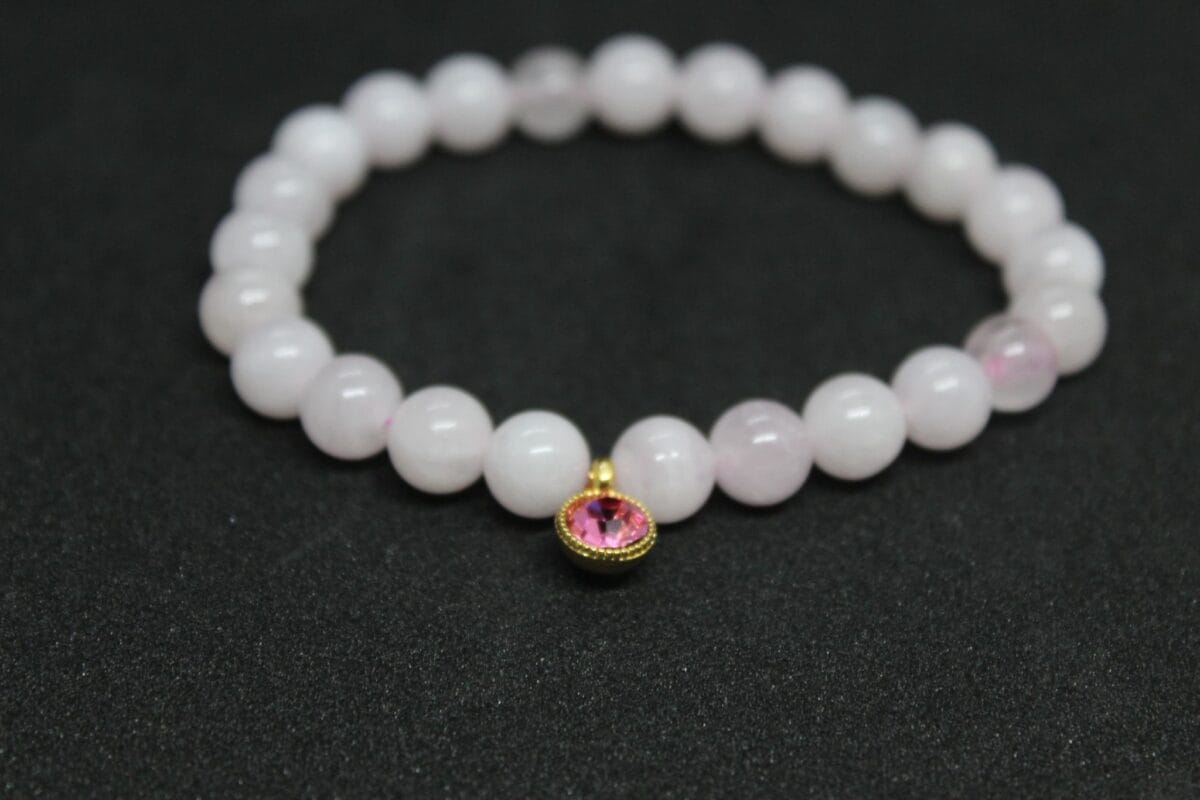 Pembe kuvars bileklik - Görsel 3