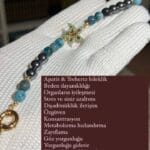 YILDIZ SÜSLÜ TREHERTZ VE APATİT BİLEKLİK (AÇIKLAMAYA BİLEK ÖLÇÜSÜ YAZIN)
