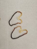 Gökkuşağı model bebek kehribar kolye - Görsel 2