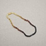 Gökkuşağı model bebek kehribar kolye