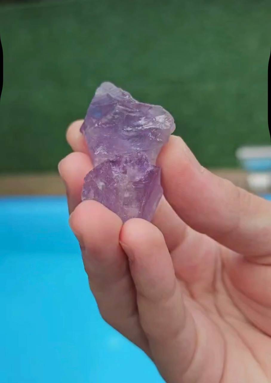 IMG_0440 Ham amatist taşı - Görsel 1