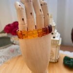 Gökkuşağı model yetişkin kehribar bileklik