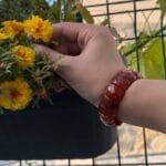 İri kesim kare akik bileklik