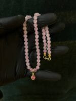 6 mm Pembe kuvars kolye