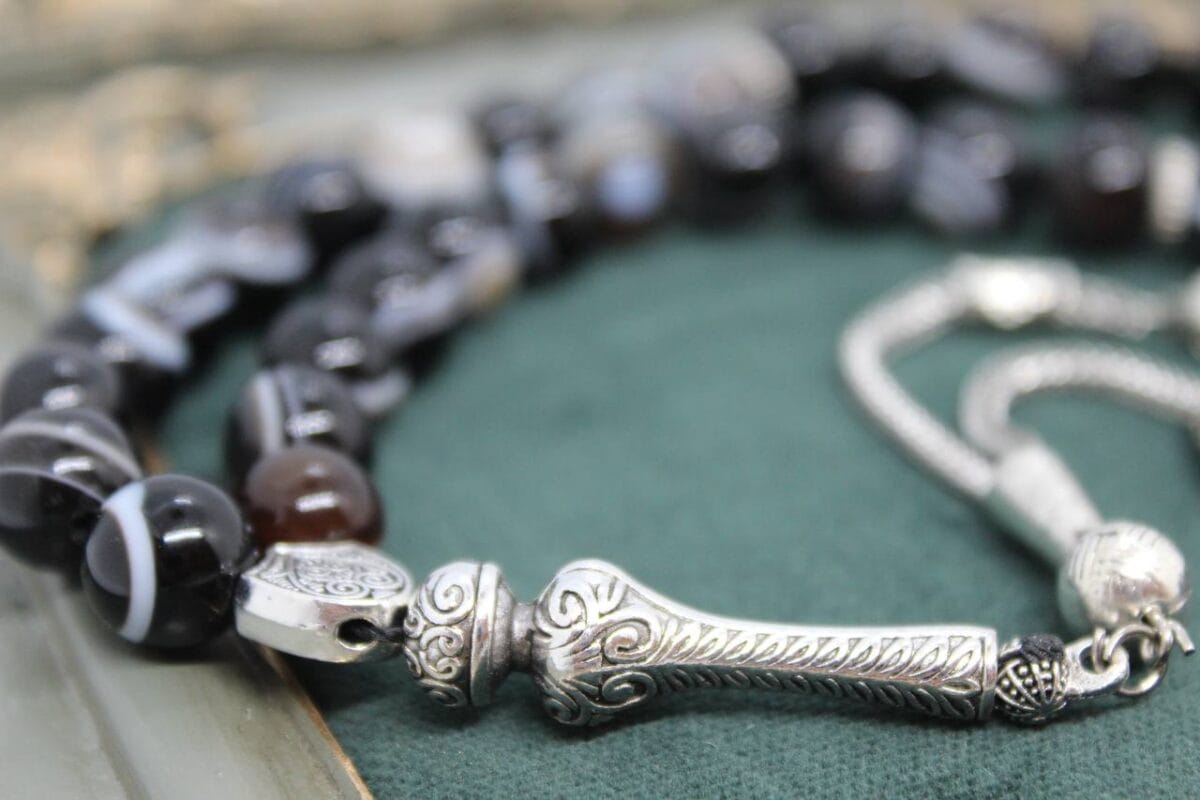 10 mm Siyah akik tesbih - Görsel 5