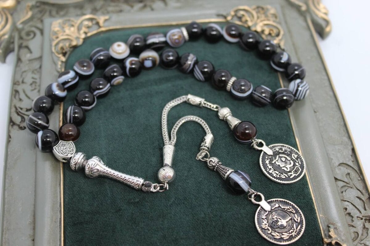 10 mm Siyah akik tesbih - Görsel 6