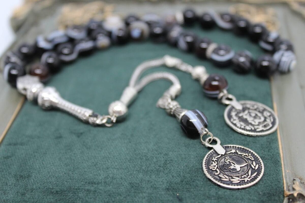 10 mm Siyah akik tesbih - Görsel 4