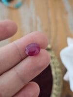 Yüzük veya kolye ucu yaptırmalık boyasız Yakut 7 CA+