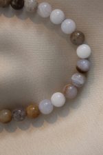 8 mm Kalsedon Taşı kolye - Görsel 4